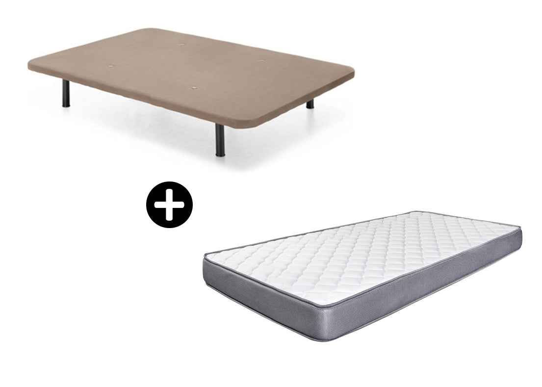 Somier Base Tapizada + Colchon Basic (90, 105, 135 y 150cm)