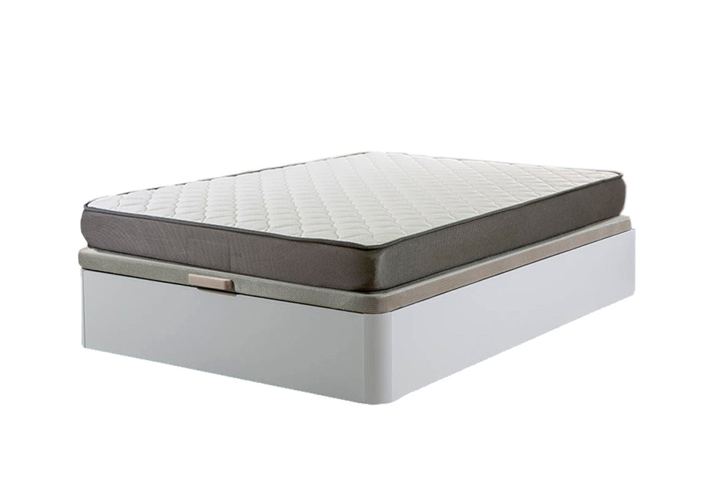 Cama Canape Abatible Blanco 105x190cm + Colchon