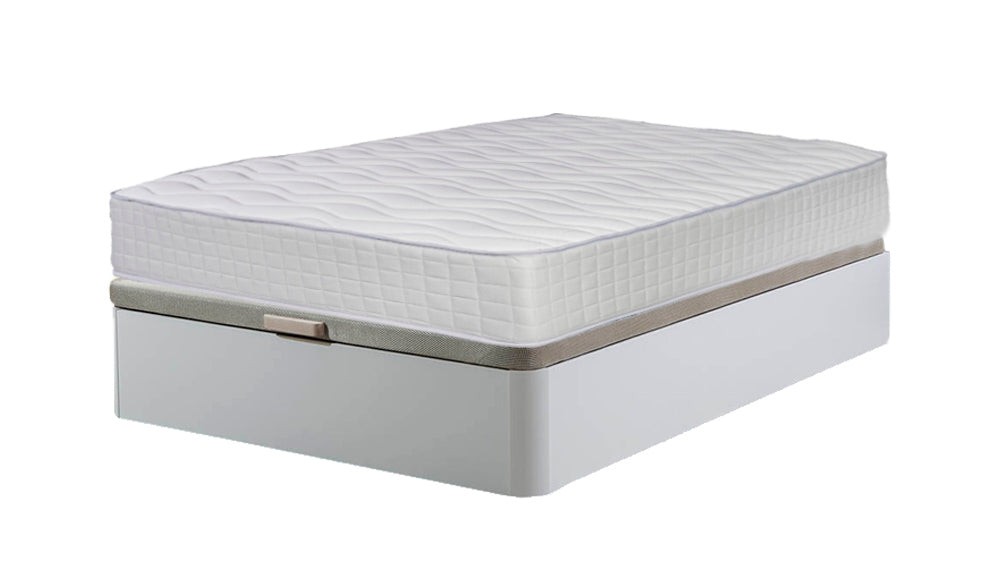 Cama Canape Abatible Blanco 105x190cm + Colchon
