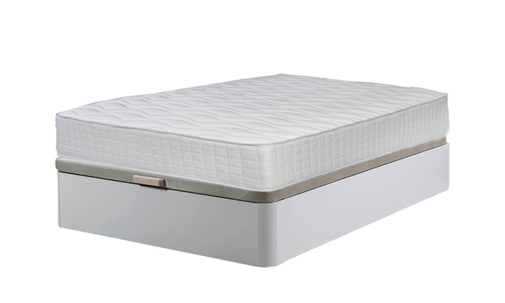 Cama Canape Abatible Blanco 135x190cm + Colchon
