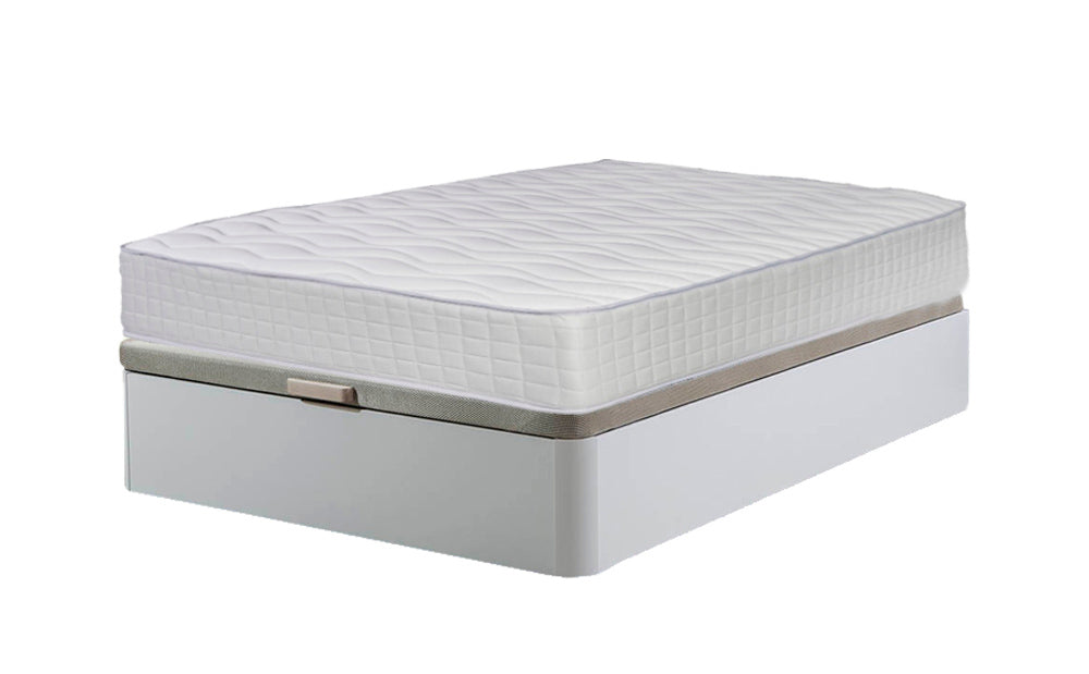 Cama Canape Abatible Blanco 150x190cm + Colchon