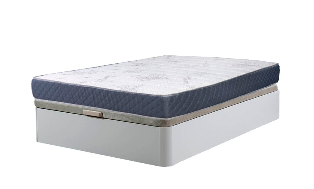Cama Canape Abatible Blanco 150x190cm + Colchon