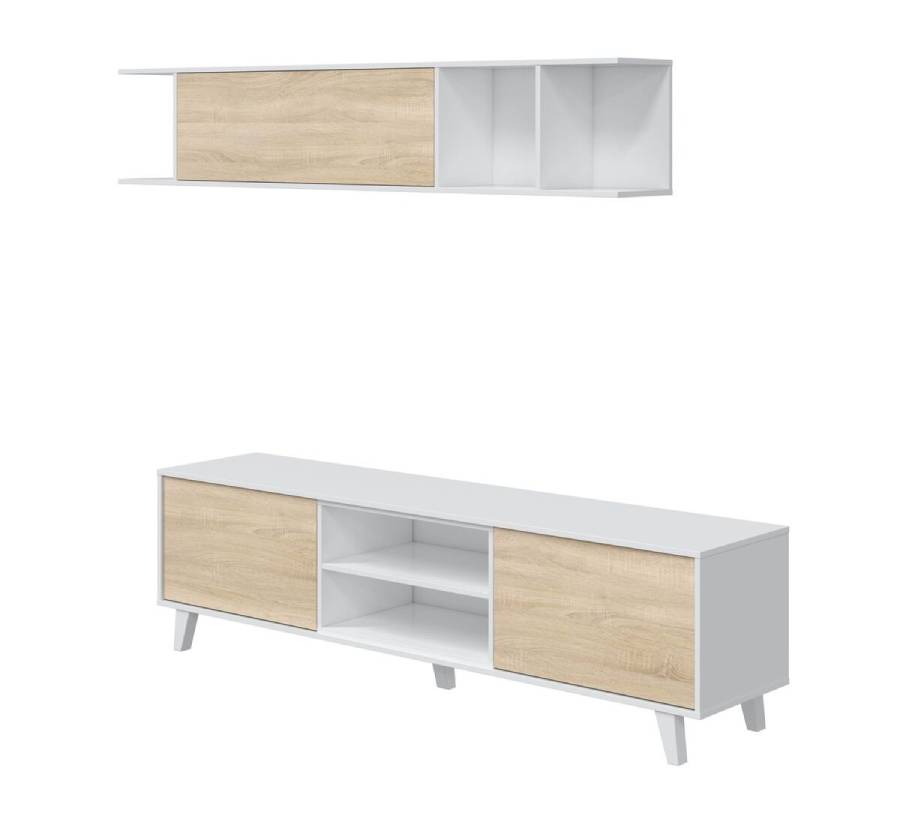 Mueble TV Zaiken Plus + Estante. Conjunto Muebles de Salon