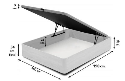 Cama Canape Abatible Cambria 150x190cm + Colchon
