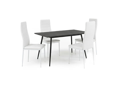 Mesa de Comedor 180cm + 4 Sillas Polipiel