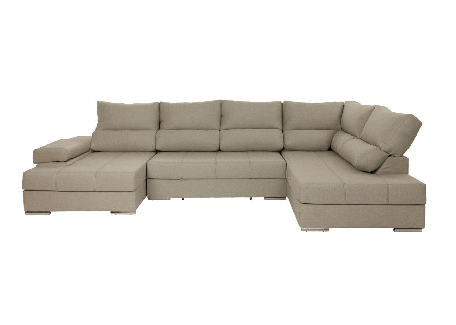 Mega Sofa Cama Chaise Longue Rinconera Italia 315cm