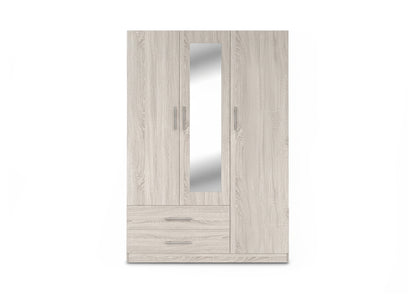 Armario de Dormitorio W 3 Puertas, con Espejo