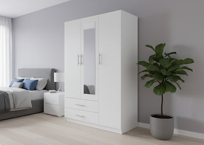 Armario de Dormitorio 3 Puertas W, con Espejo