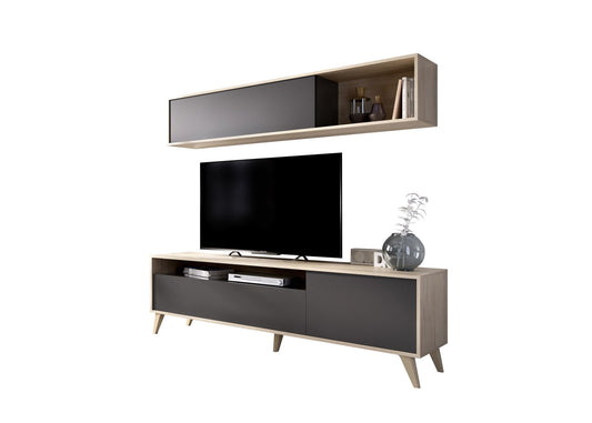Conjunto Mueble de Salon Barcelona Grafito