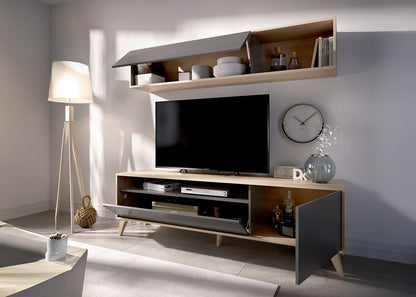 Conjunto Mueble de Salon Barcelona Grafito
