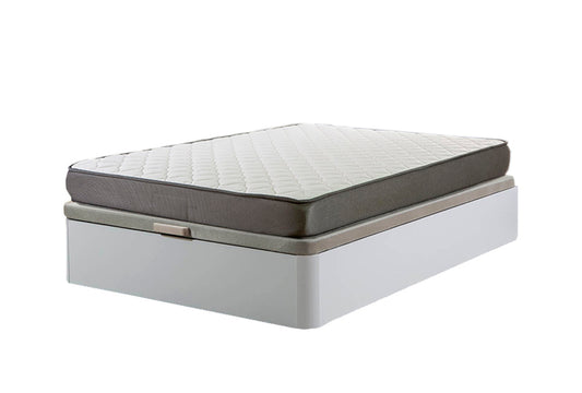 Cama Canape Abatible Blanco 105x190cm + Colchon