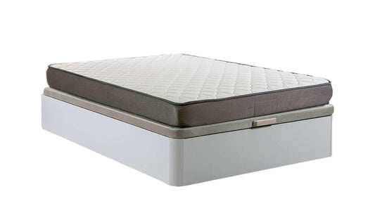 Cama Canape Abatible Blanco 135x190cm + Colchon