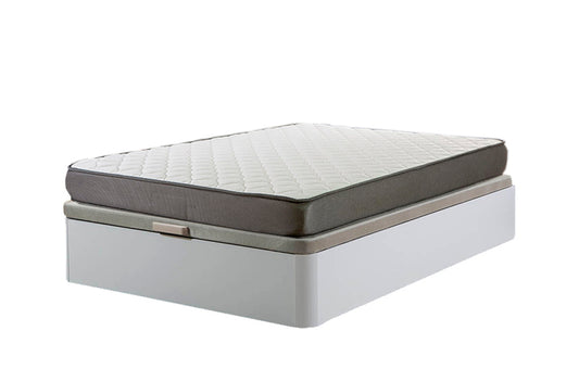 Cama Canape Abatible Blanco 90x190cm + Colchon