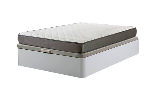 Cama Canape Abatible Blanco 150x190cm + Colchon