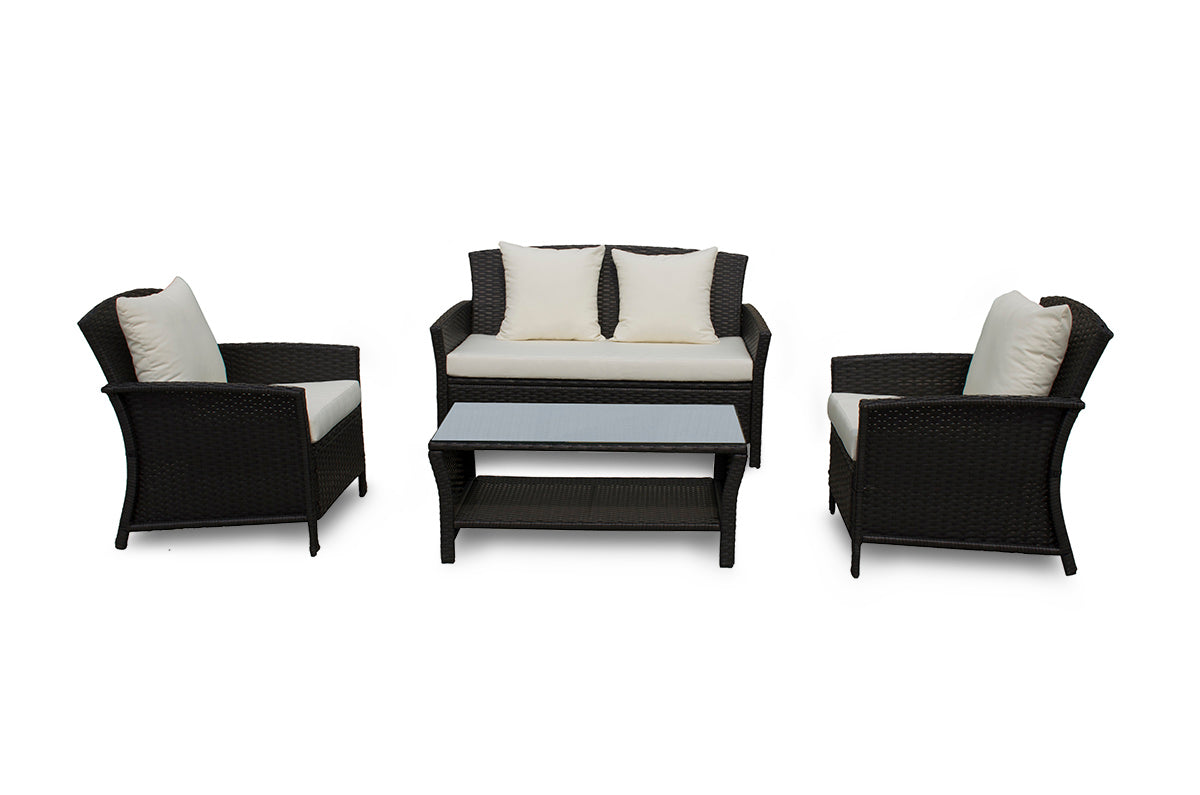 Sofa Newport + 2 Sillones + Mesa de Ratan PE. Muebles de Jardin y Terraza
