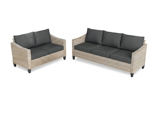 Conjunto de Exterior Sanstar, Sofa 3+2 en Ratan PE. Muebles de Jardin y Terraza