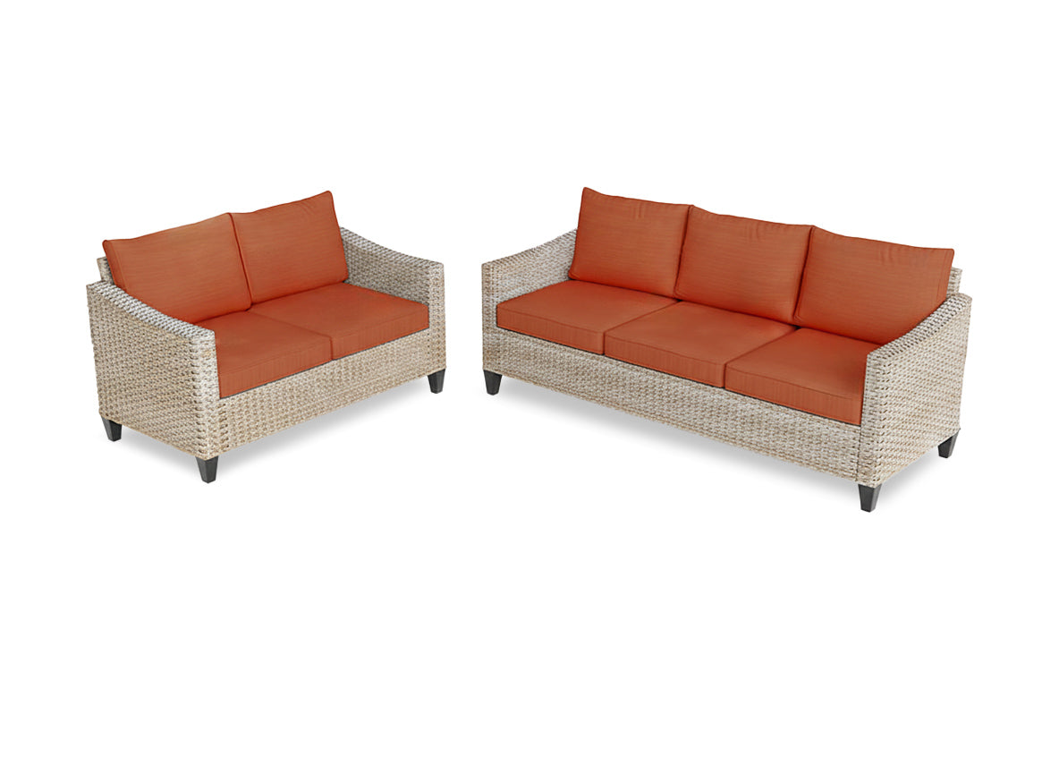 Conjunto de Sofas 3+2 Sanstar en Ratan PE. Muebles de Jardin y Terraza