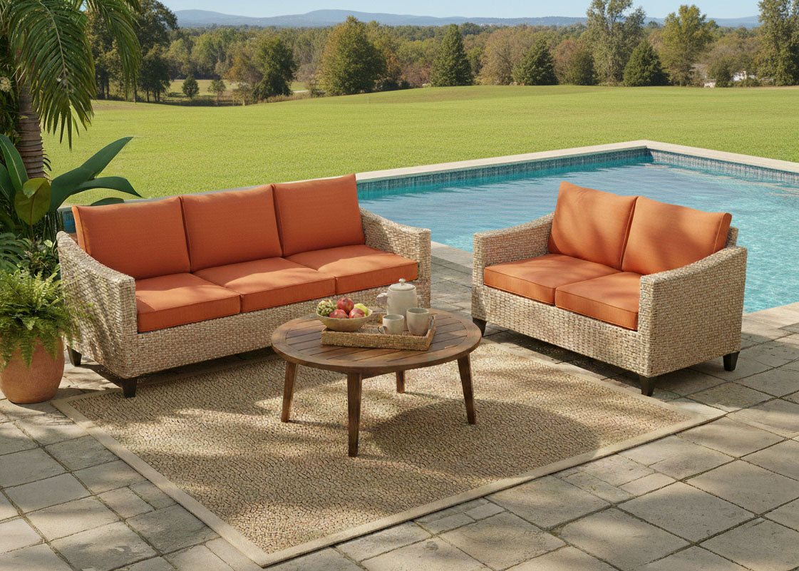 Conjunto de Sofas 3+2 Sanstar en Ratan PE. Muebles de Jardin y Terraza