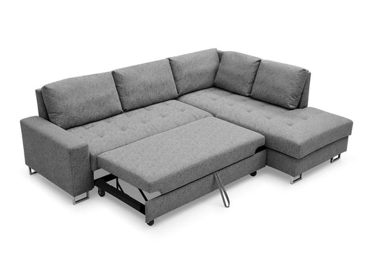 Sofa Cama Rinconera Febe 242cm. Chaise Longue, con Arcon