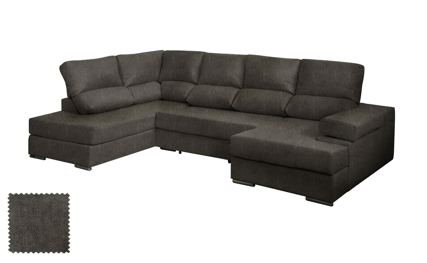 Mega Sofa Cama Chaise Longue Rinconera Italia 315cm