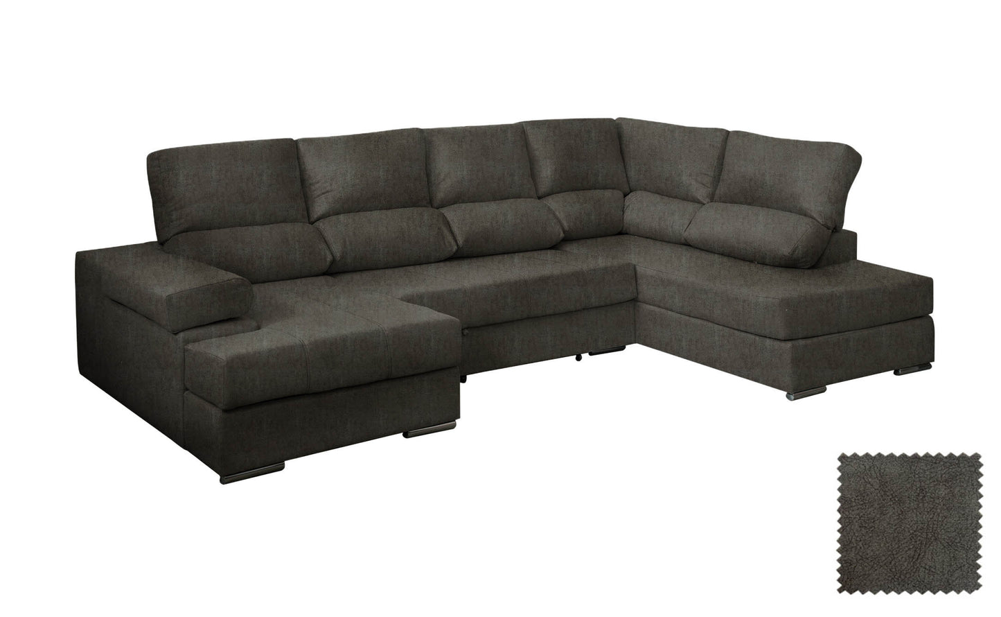 Mega Sofa Cama Chaise Longue Rinconera Italia 315cm