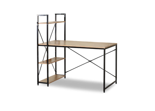 Escritorio Industrial con Estanteria Nancy 120cm