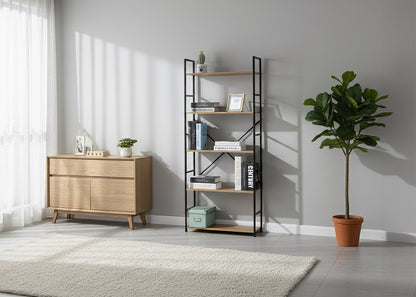 Estanteria Alta Nancy Estilo Industrial 144cm