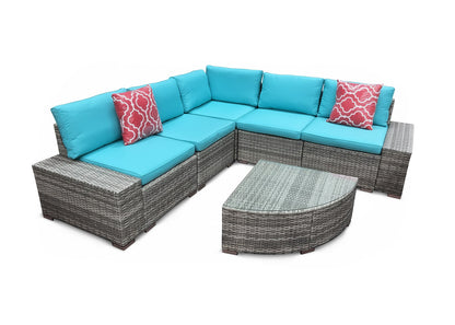 Conjunto de Sofa Rinconera + Mesa. Muebles de Jardin y Terraza
