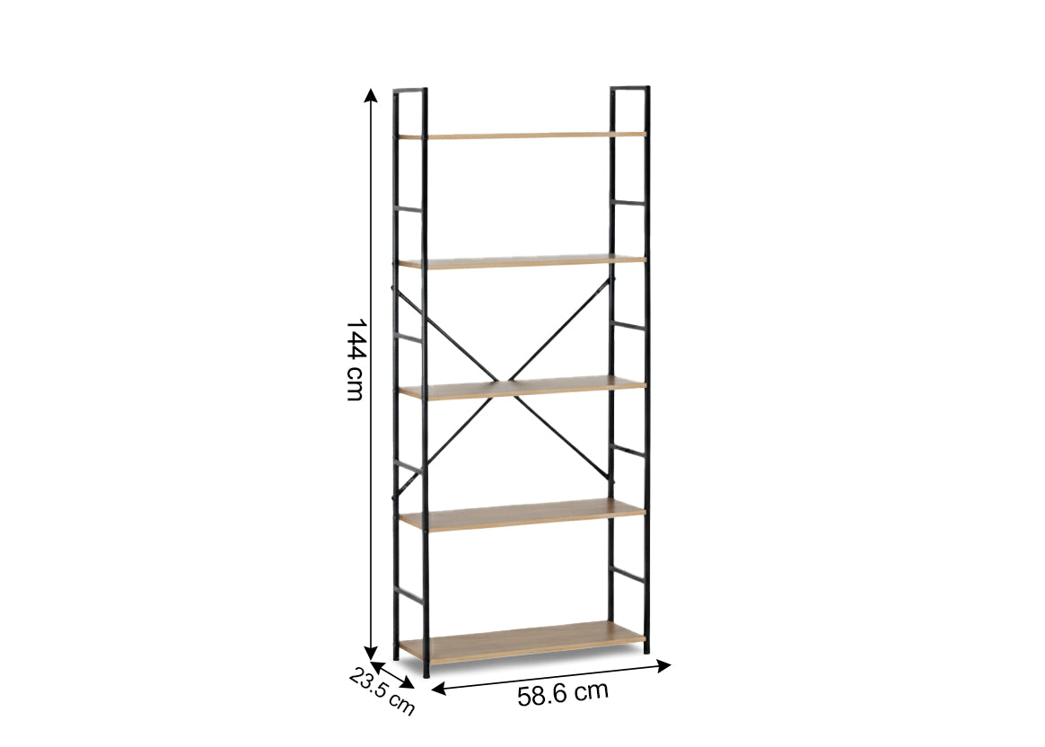 Estanteria Alta Nancy Estilo Industrial 144cm