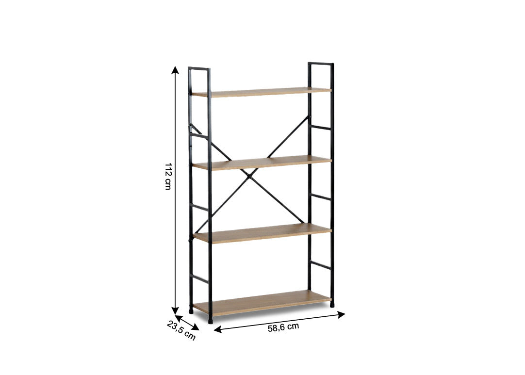 Estanteria Alta Nancy Estilo Industrial 112cm