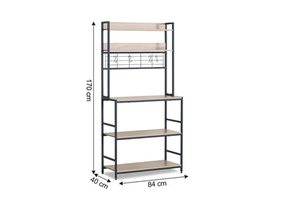 Estanteria Cocina Nancy Diseño Industrial 170cm