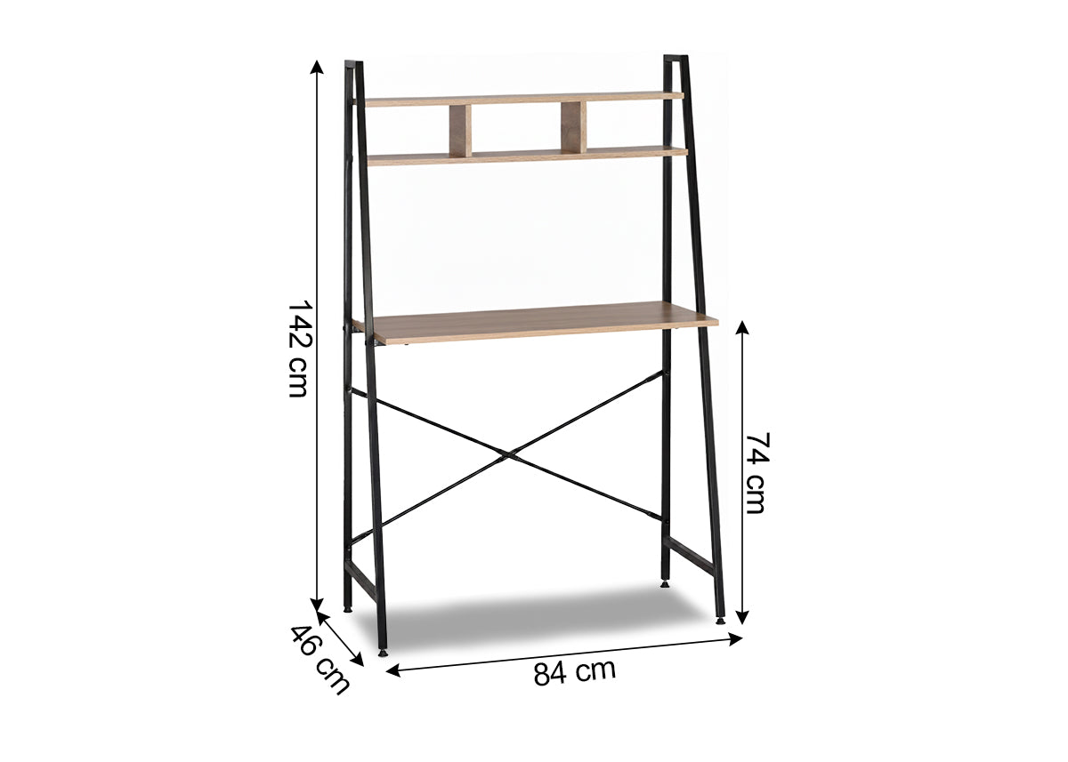 Escritorio Estilo Industrial Nancy con Estante