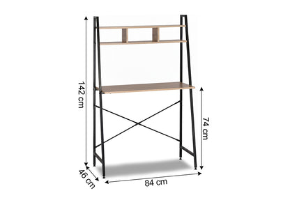 Escritorio Estilo Industrial Nancy con Estante