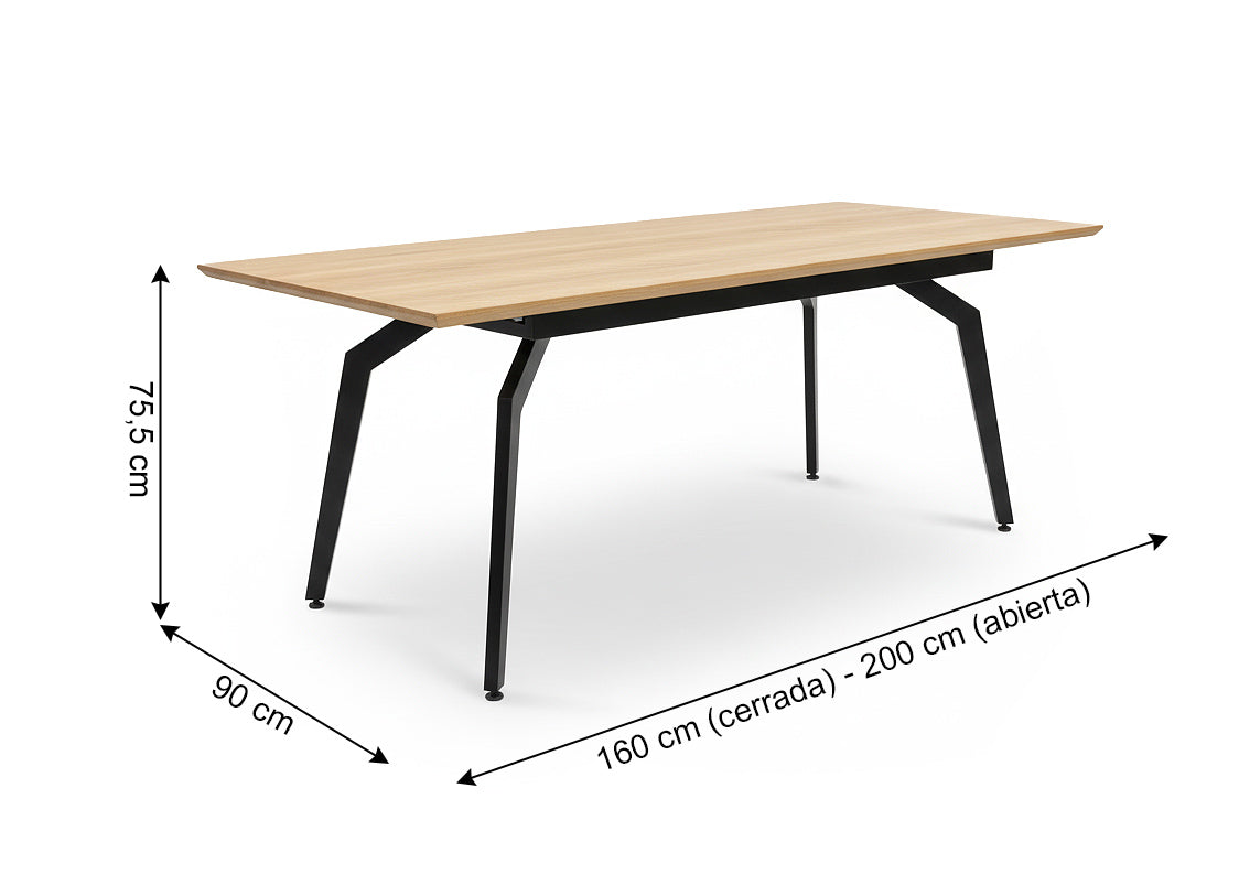 Pack Mesa HD Extensible + 4 Sillas Nordic