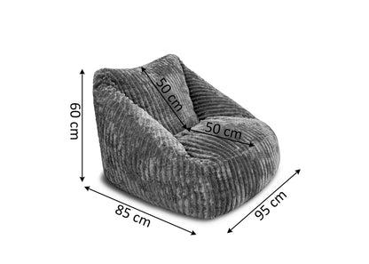 Puff Sillon Clasico en Terciopelo 1 Plaza