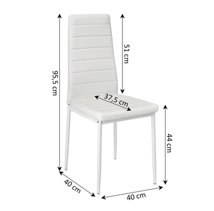 Mesa de Comedor 180cm + 6 Sillas Polipiel