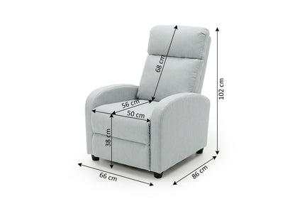 Sillon Reclinable Ellie 1 Plaza Azul