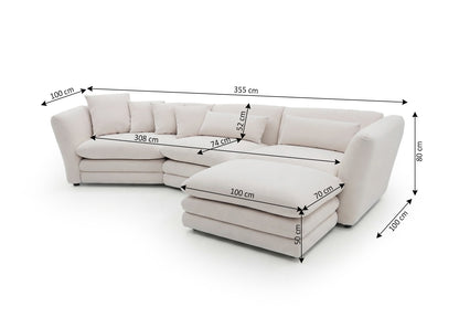 Sofa Modular Chaise Longue Angelina 355cm