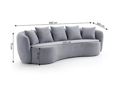 Sofa Curvo Moderno 280cm