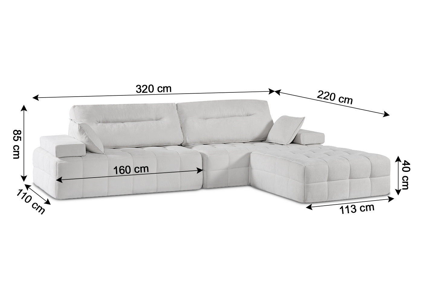 Sofa Modular Spring 320cm
