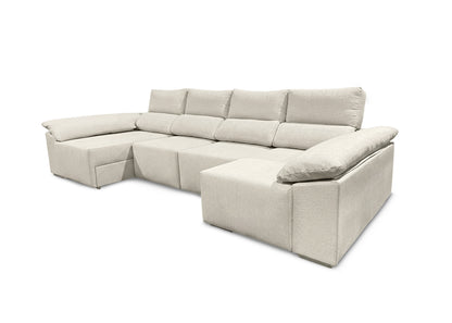 Mega Sofa Cama Chaise Longue Barcelona con Arcon, 335cm