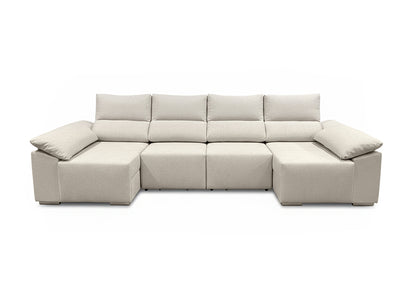 Mega Sofa Cama Chaise Longue Barcelona con Arcon, 335cm