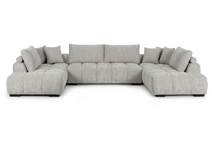 Sofa Rinconera Chaise Longue G-Silver 372cm