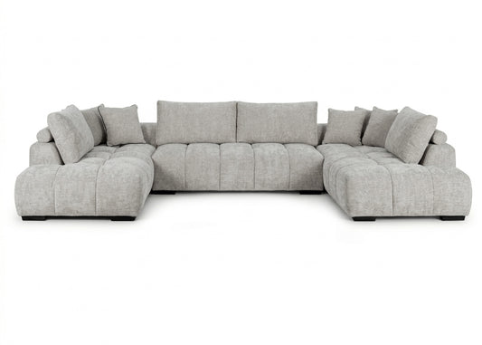 Sofa Rinconera Chaise Longue G-Silver 372cm