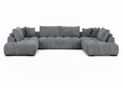 Sofa Rinconera Chaise Longue G-Silver 372cm