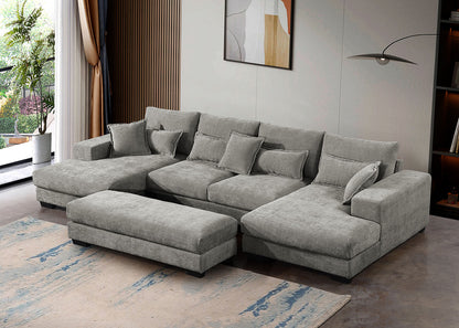 Mega Sofa Cama Chaise Longue Rinconera Kim 368cm