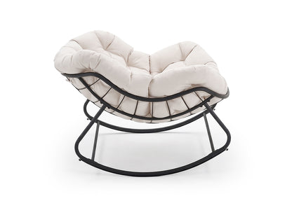 Silla Mecedora Milan Beige. Muebles de Dormitorio, Jardin o Terraza