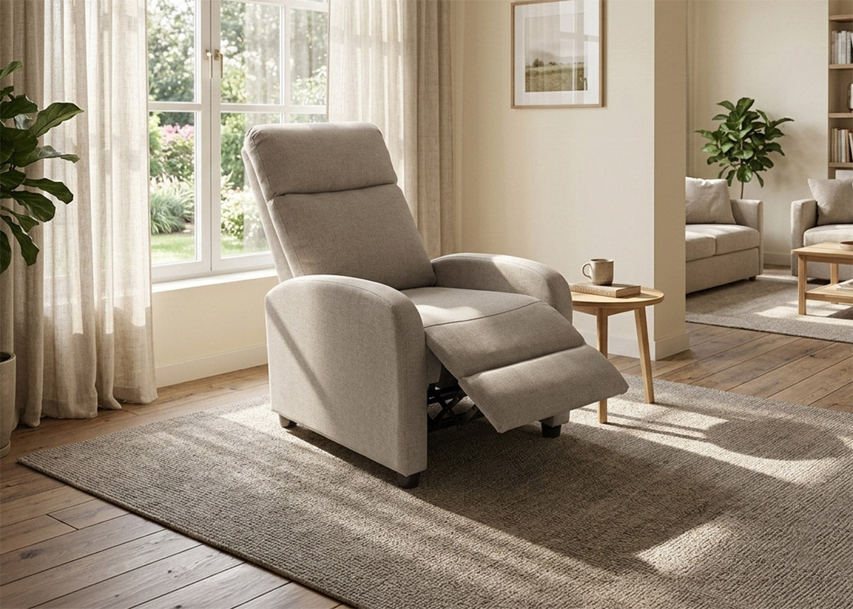 Sillon Reclinable Ellie 1 Plaza Marron
