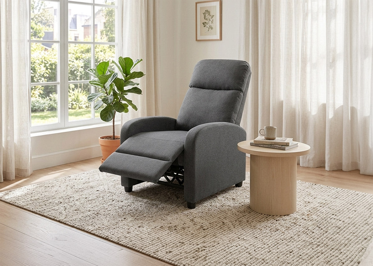 Sillon Reclinable Ellie 1 Plaza Gris