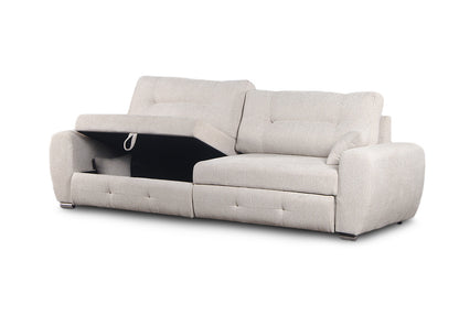 Sofa Chaise Longue con Arcon Lila Beige 270cm